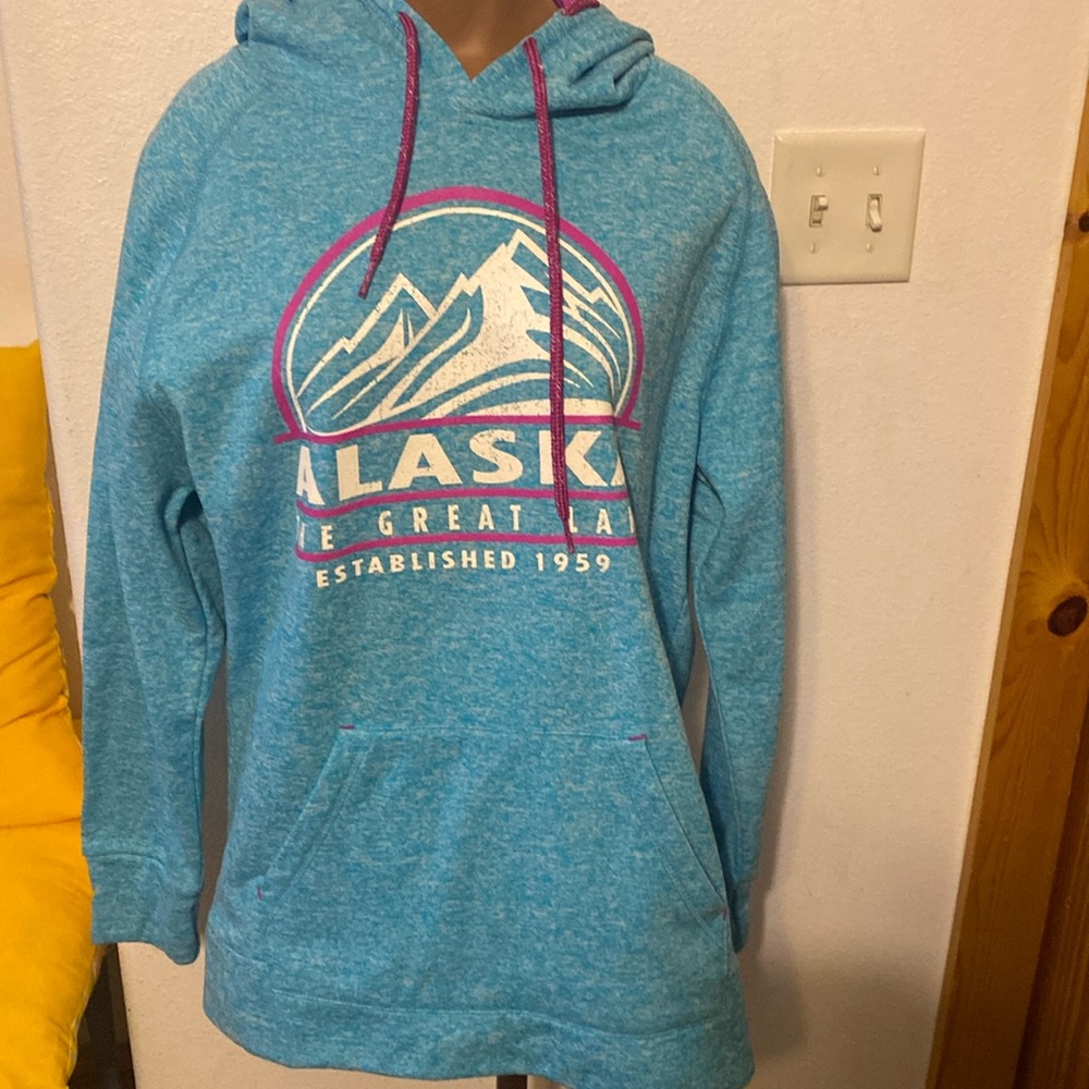 Coconut Creek Blue/Raspberry Alaska Hoodie 2XL